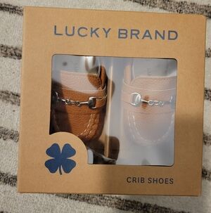 Lucky Brand Brown Moccasin Crib Shoes